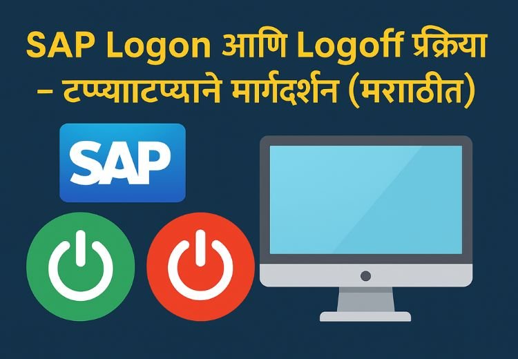 SAP Logon आणि Logoff प्रक्रिया – टप्प्याटप्प्याने मार्गदर्शन (मराठीत)